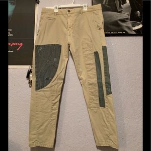 Zara Man - Patchwork khaki pants - Very rare